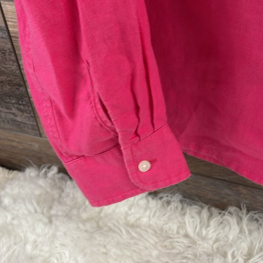 Talbots Linen Button Up Long Collared Sleeve Blou… - image 5